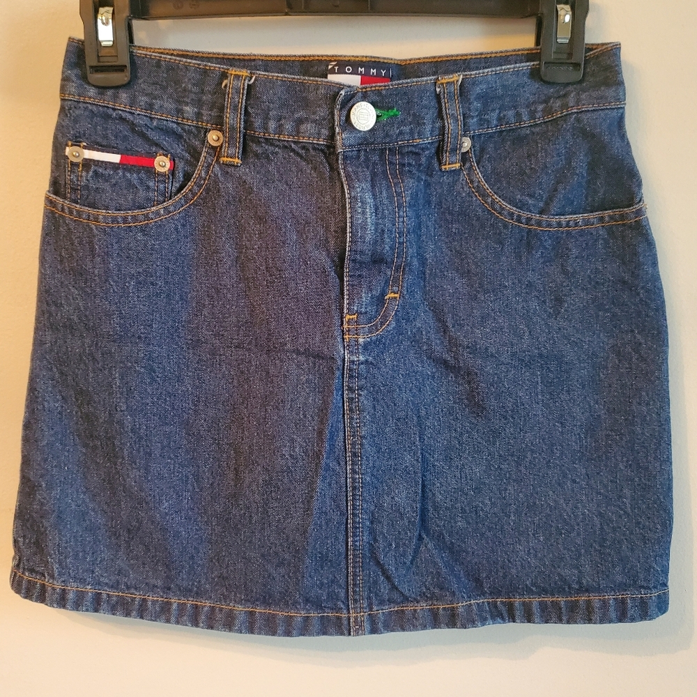 Tommy Hilfiger Denim Blue Mini Skirt